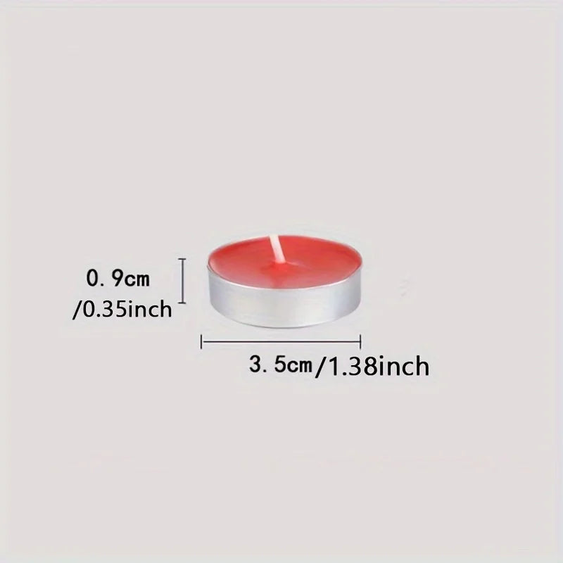 10Pcs Tea Light Candles Small Smokeless Dripless Tea Candles for Home Pool Dinner Weddings Supplies