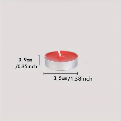 10Pcs Tea Light Candles Small Smokeless Dripless Tea Candles for Home Pool Dinner Weddings Supplies